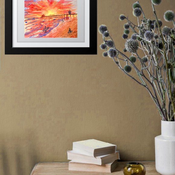 California Wall Art Beach ORIGINAL Paintings Arts - Picture 8 of 9